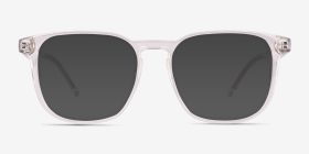 Banyan Shiny Clear Éco-responsable Montures de lunettes de vue d'EyeBuyDirect, with Tinted Lenses