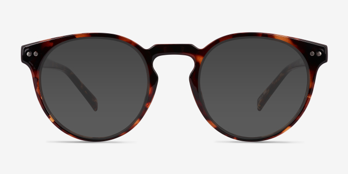 Oak Shiny Tortoise Alternative MaterialsEyeglass Frames from EyeBuyDirect, with Tinted Lenses