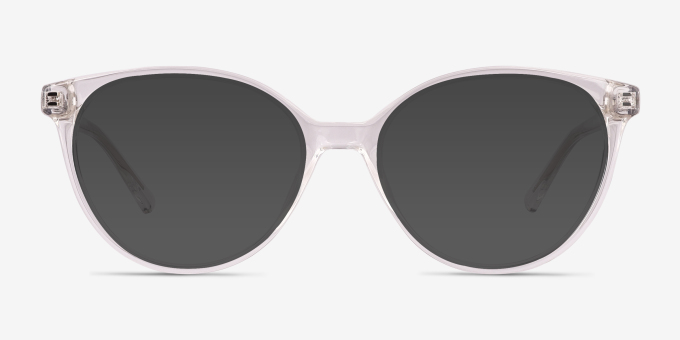 Tilia Shiny Clear Alternative MaterialsEyeglass Frames from EyeBuyDirect, with Tinted Lenses