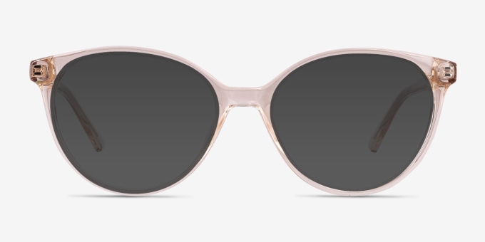 Tilia Crystal Champagne Alternative MaterialsEyeglass Frames from EyeBuyDirect, with Tinted Lenses