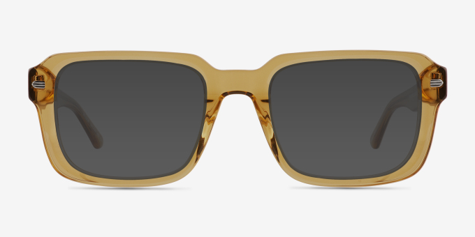 Wilder Crystal Light Brown Alternative MaterialsEyeglass Frames from EyeBuyDirect, with Tinted Lenses