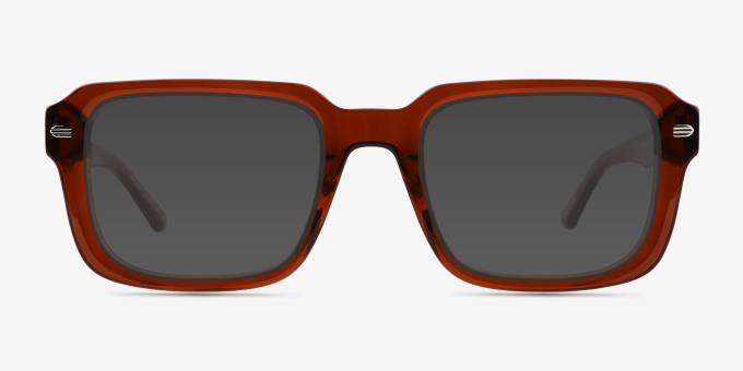 Wilder Crystal Dark Brown Alternative MaterialsEyeglass Frames from EyeBuyDirect, with Tinted Lenses