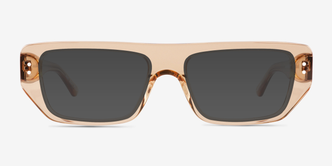 Reed Crystal Brown Alternative MaterialsEyeglass Frames from EyeBuyDirect, with Tinted Lenses
