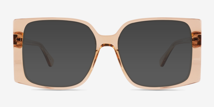 Elowen Crystal Brown Alternative MaterialsEyeglass Frames from EyeBuyDirect, with Tinted Lenses