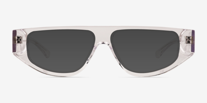 Tempora Clear AcetateEyeglass Frames from EyeBuyDirect, with Tinted Lenses