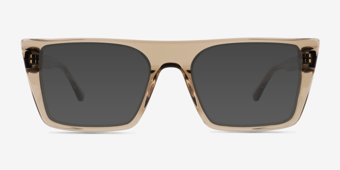 Futurum Crystal Gray AcetateEyeglass Frames from EyeBuyDirect, with Tinted Lenses