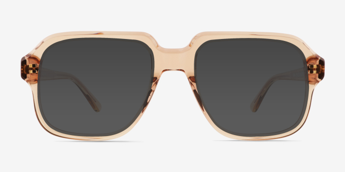 Bramble Crystal Brown Alternative MaterialsEyeglass Frames from EyeBuyDirect, with Tinted Lenses