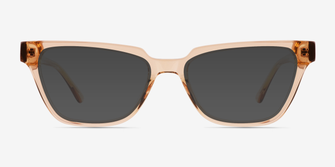 Alyssum Crystal Brown Alternative MaterialsEyeglass Frames from EyeBuyDirect, with Tinted Lenses