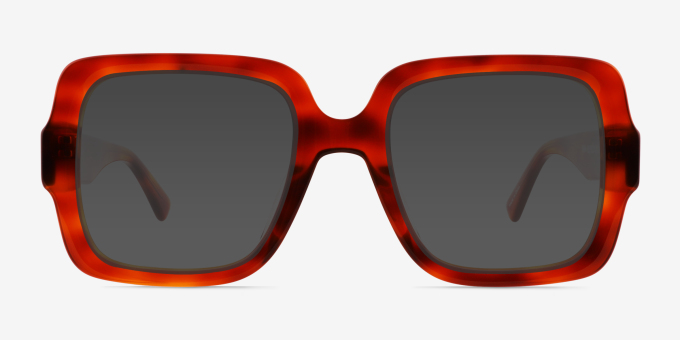 Koru Tortoise Alternative MaterialsEyeglass Frames from EyeBuyDirect, with Tinted Lenses