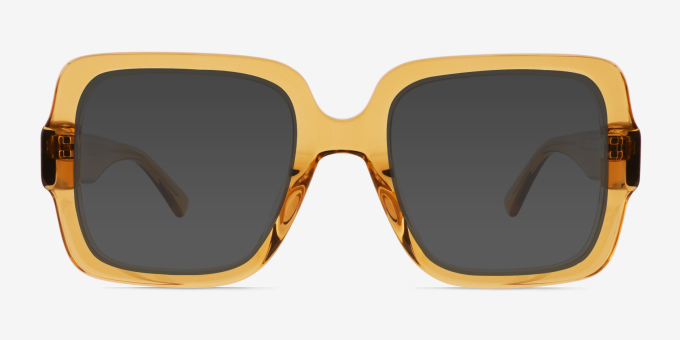 Koru Crystal Brown Alternative MaterialsEyeglass Frames from EyeBuyDirect, with Tinted Lenses