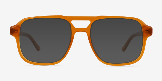 Clay Crystal Yellow Matériaux biosourcésMontures de lunettes de vue d'EyeBuyDirect, Avec des Verres Teintés
