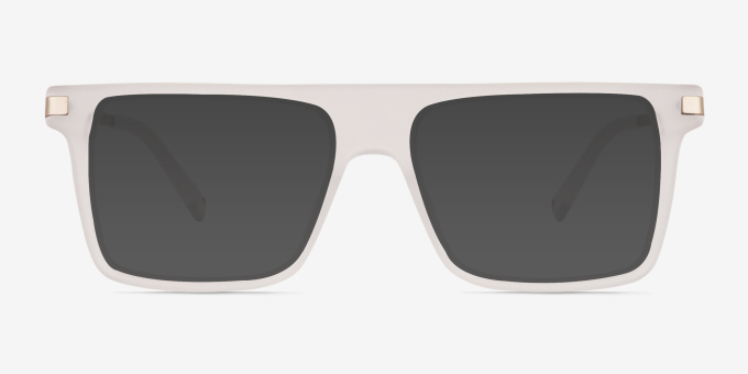 Motus Frosted Clear AcetateEyeglass Frames from EyeBuyDirect, with Tinted Lenses