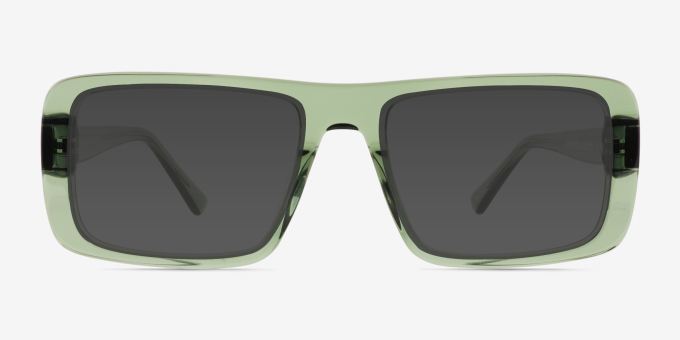 Elapso Clear Green AcetateEyeglass Frames from EyeBuyDirect, with Tinted Lenses