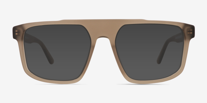 Tempus Frosted Gray AcetateEyeglass Frames from EyeBuyDirect, with Tinted Lenses