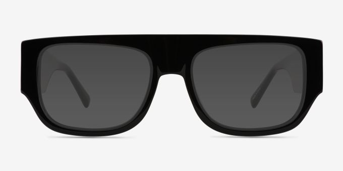Vision Black AcetateEyeglass Frames from EyeBuyDirect, with Tinted Lenses