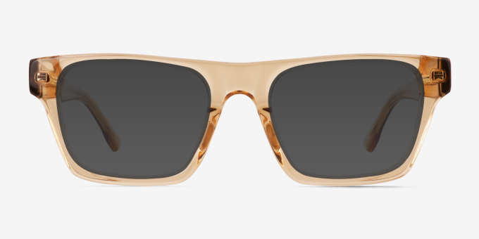 Veritas Yellow AcetateEyeglass Frames from EyeBuyDirect, with Tinted Lenses