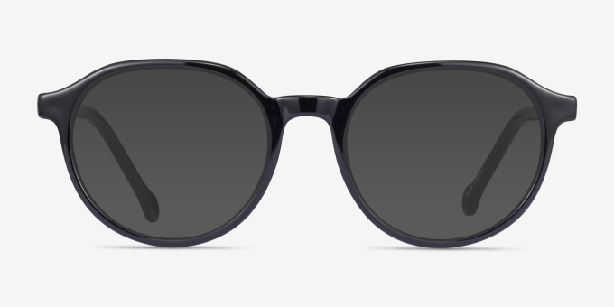 Frolic Black PlasticEyeglass Frames from EyeBuyDirect, with Tinted Lenses