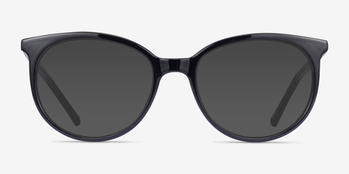 Hodgepodge Black PlasticEyeglass Frames from EyeBuyDirect, with Tinted Lenses