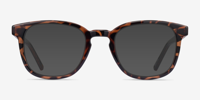 Hullabaloo Tortoise PlasticEyeglass Frames from EyeBuyDirect, with Tinted Lenses