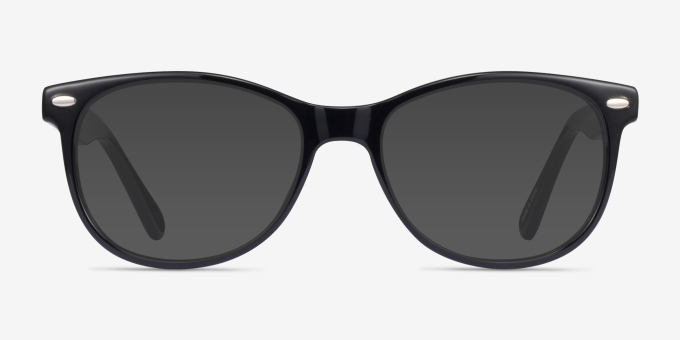 Skedaddle Black PlasticEyeglass Frames from EyeBuyDirect, with Tinted Lenses