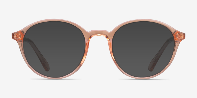 Grommet Clear Champagne PlasticEyeglass Frames from EyeBuyDirect, with Tinted Lenses