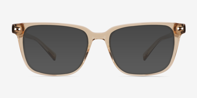 Esme Crystal Brown AcetateEyeglass Frames from EyeBuyDirect, with Tinted Lenses
