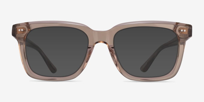 Kenna Crystal Brown Alternative MaterialsEyeglass Frames from EyeBuyDirect, with Tinted Lenses