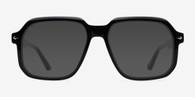 Everest Black Acetate Eyeglass Frames from EyeBuyDirect, with Tinted Lenses