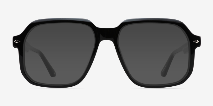 Everest Black Alternative MaterialsEyeglass Frames from EyeBuyDirect, with Tinted Lenses