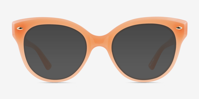 Briar Orange Alternative MaterialsEyeglass Frames from EyeBuyDirect, with Tinted Lenses