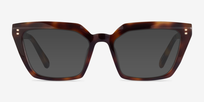 Caitlin Tortoise AcetateEyeglass Frames from EyeBuyDirect, with Tinted Lenses