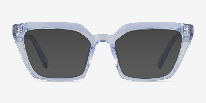 Caitlin Crystal Light Blue AcetateEyeglass Frames from EyeBuyDirect, with Tinted Lenses