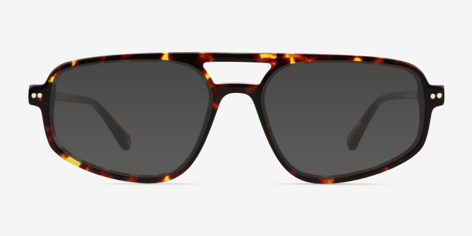 Meditate Tortoise AcetateEyeglass Frames from EyeBuyDirect, with Tinted Lenses