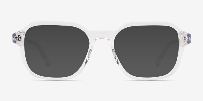 Kismet Clear AcetateEyeglass Frames from EyeBuyDirect, with Tinted Lenses