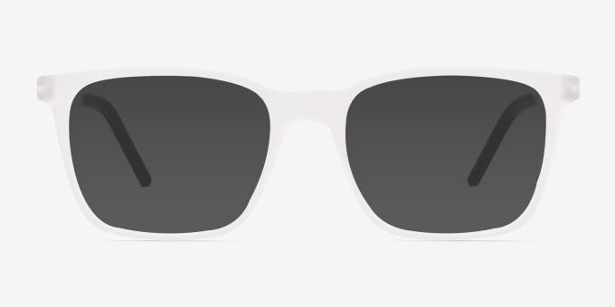 Accelerate Matte Clear PlasticEyeglass Frames from EyeBuyDirect, with Tinted Lenses