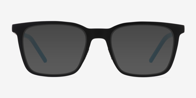 Accelerate Matte Black PlasticEyeglass Frames from EyeBuyDirect, with Tinted Lenses