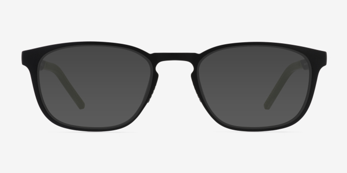 Attain Matte Black PlasticEyeglass Frames from EyeBuyDirect, with Tinted Lenses