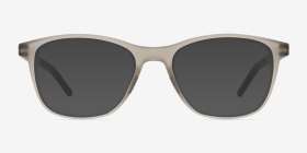 Upward Matte Crystal Gray Plastique Montures de lunettes de vue d'EyeBuyDirect, with Tinted Lenses