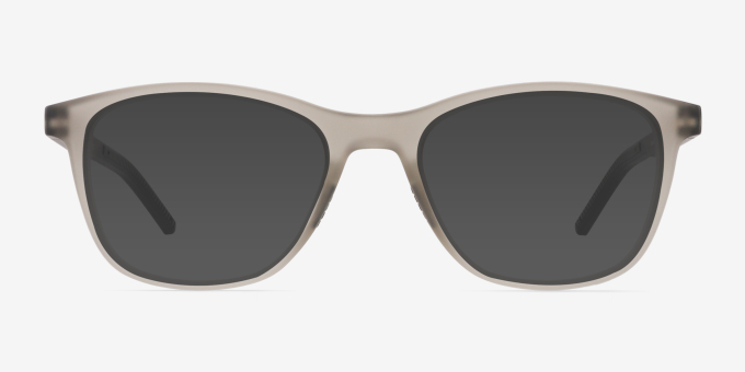 Upward Matte Crystal Gray PlasticEyeglass Frames from EyeBuyDirect, with Tinted Lenses