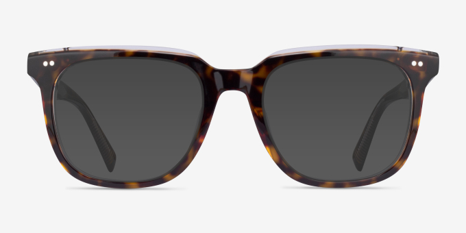 Kerr Tortoise Clear AcetateEyeglass Frames from EyeBuyDirect, with Tinted Lenses