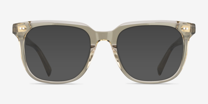 Kerr Clear Green AcetateEyeglass Frames from EyeBuyDirect, with Tinted Lenses