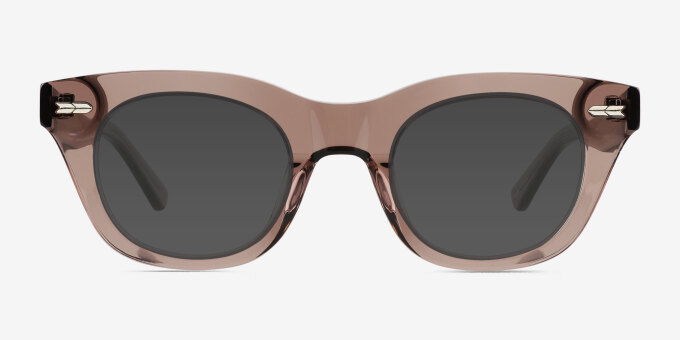 Ernst Clear Brown Alternative MaterialsEyeglass Frames from EyeBuyDirect, with Tinted Lenses