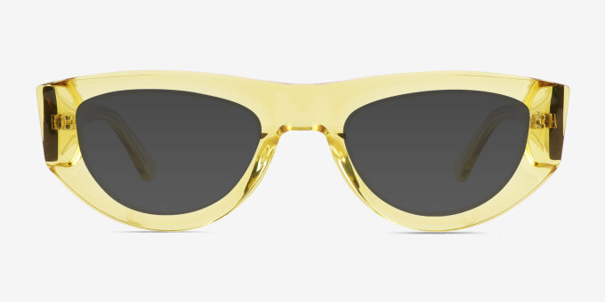 Miro Clear Yellow Alternative MaterialsEyeglass Frames from EyeBuyDirect, with Tinted Lenses