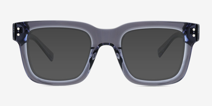 Jam Clear Gray AcetateEyeglass Frames from EyeBuyDirect, with Tinted Lenses