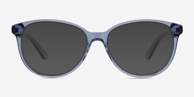 Hepburn Clear Blue AcétateMontures de lunettes de vue d'EyeBuyDirect, Avec des Verres Teintés