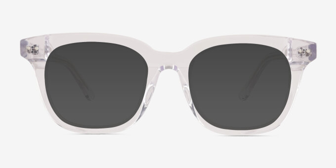 Romy Clear AcetateEyeglass Frames from EyeBuyDirect, with Tinted Lenses