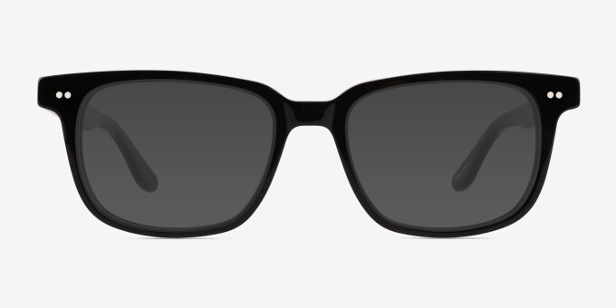 Pacific Noir AcétateMontures de lunettes de vue d'EyeBuyDirect, Avec des Verres Teintés