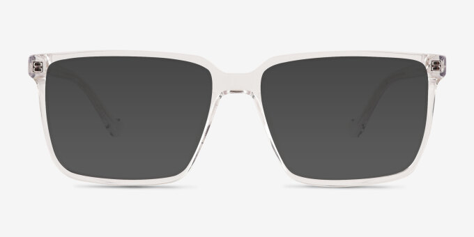 Seraph Clear PlasticEyeglass Frames from EyeBuyDirect, with Tinted Lenses
