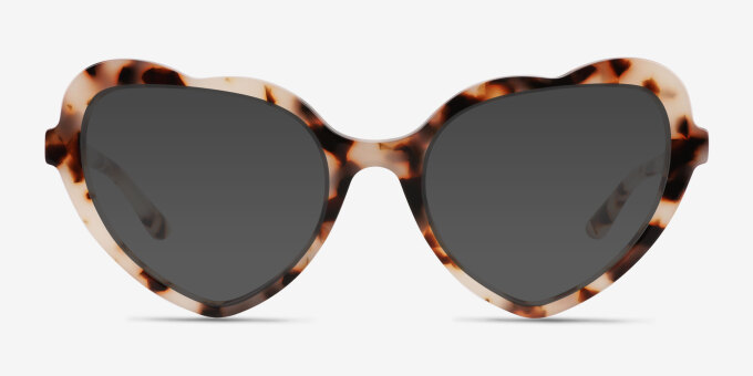 Charming Ivory Tortoise AcetateEyeglass Frames from EyeBuyDirect, with Tinted Lenses