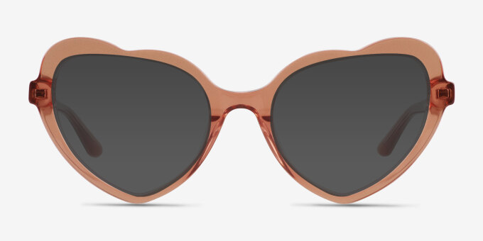 Charming Brown AcetateEyeglass Frames from EyeBuyDirect, with Tinted Lenses